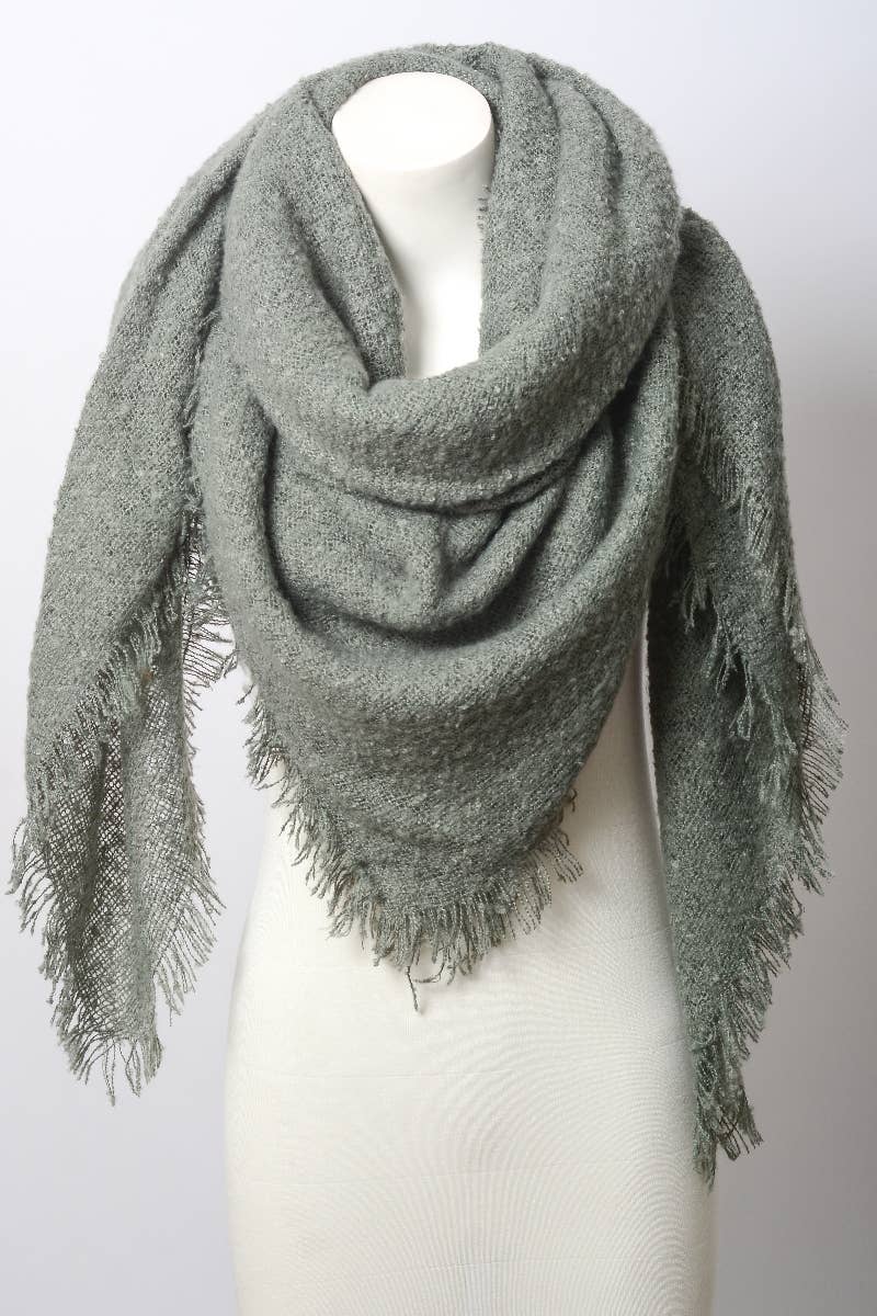Cozy Mohair Square Scarf โ Openwork Blanket Wrap โ๏ธ๐งถ