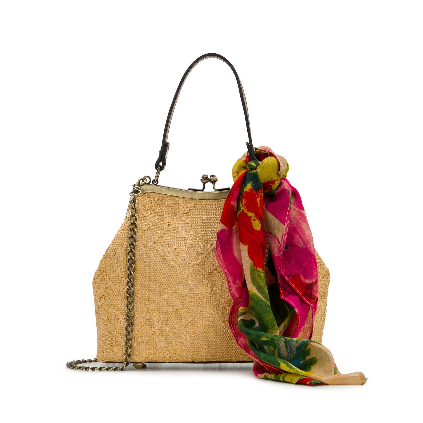 Patricia Nash Laureana Frame Satchel with Scarf