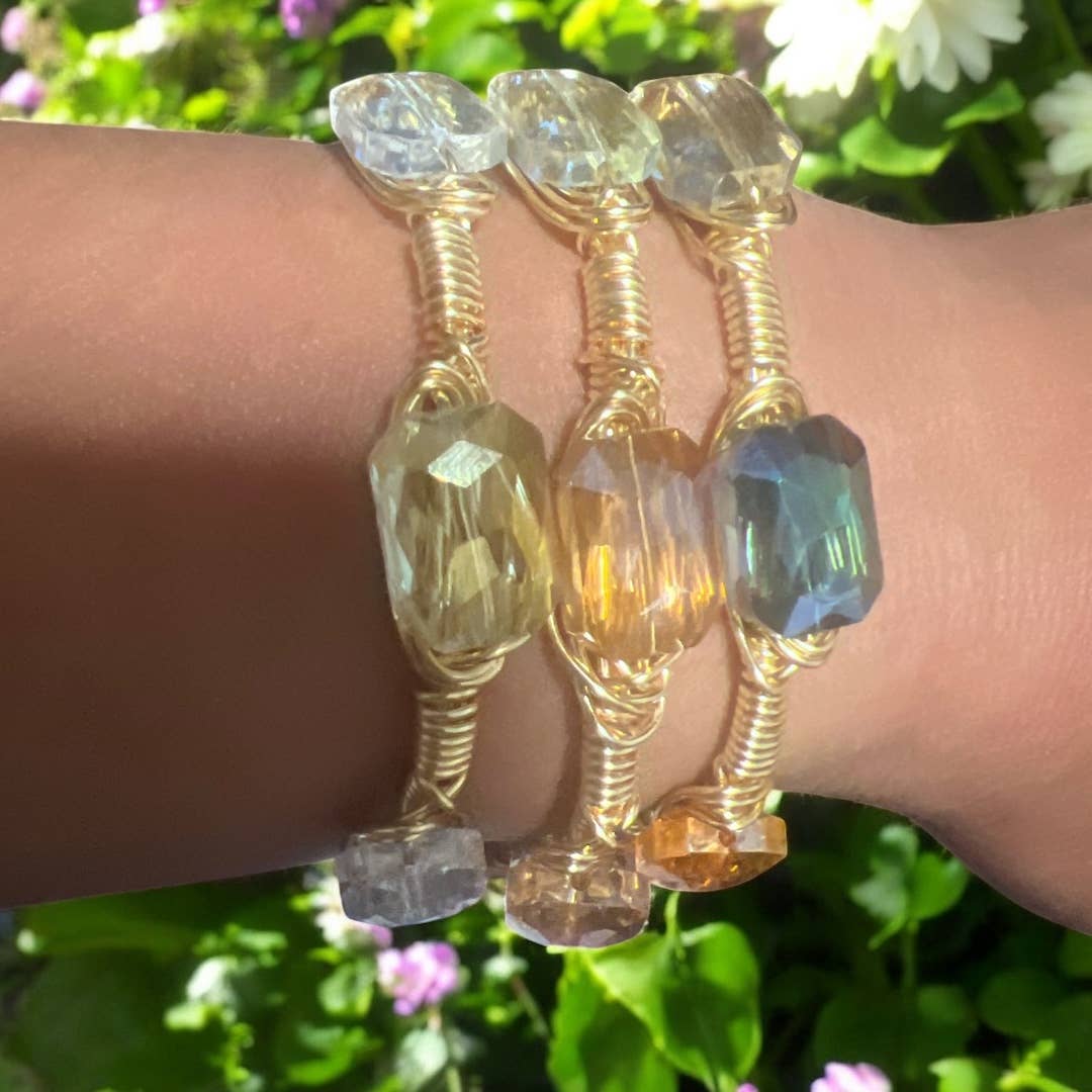 Colorful Crystal Bangles