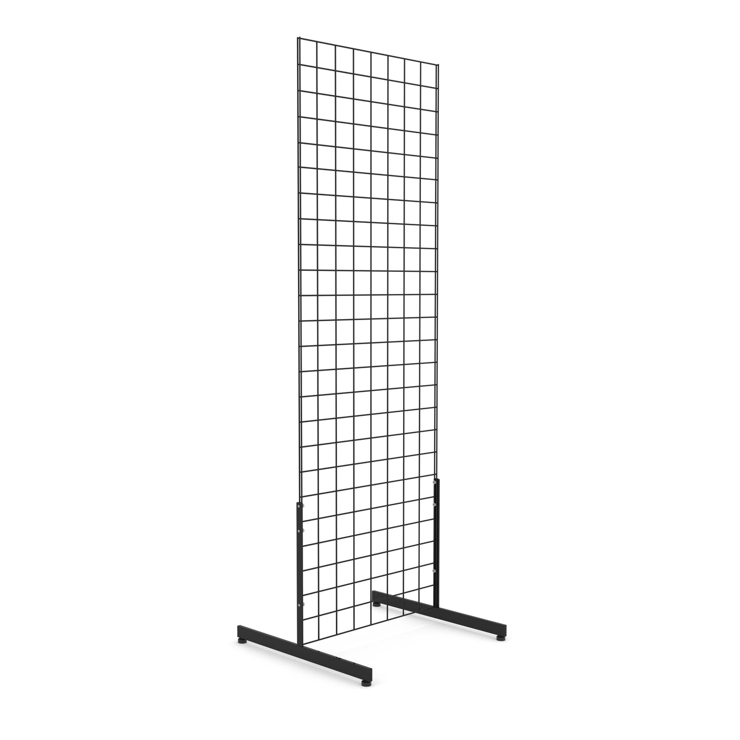 Black Grid Display Panels with T Legs - (3) Panels 2'X6’