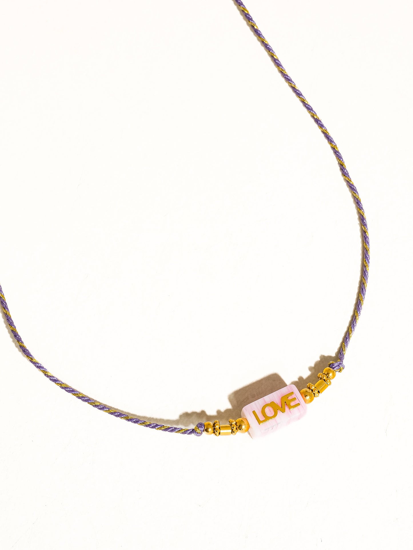 Sansa 18K Gold Non-Tarnish Love Rope Necklace