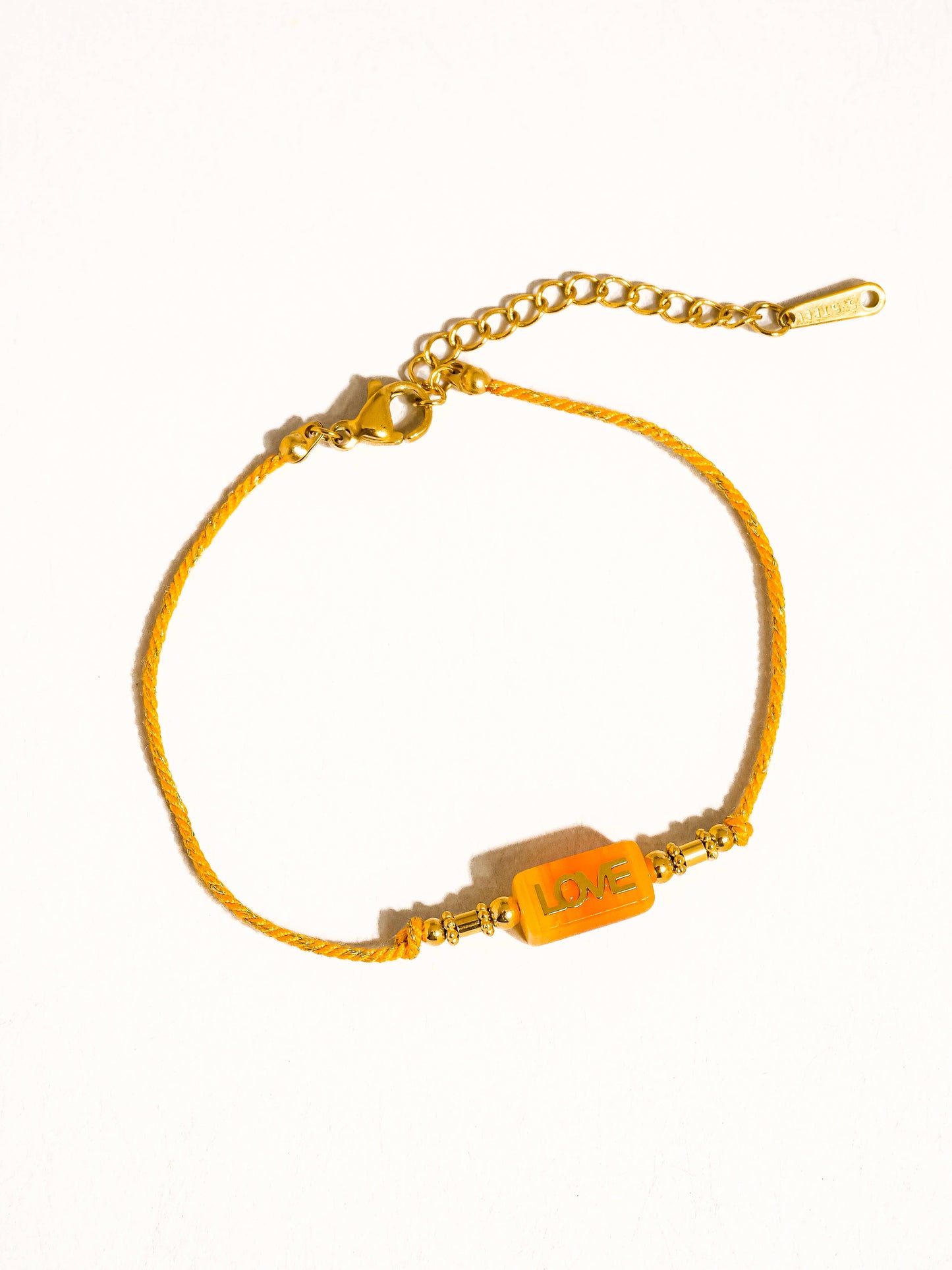 Sunkiss 18K Gold Non-Tarnish Love Braided Bracelet