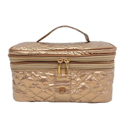Cosmetic Diamond Glambox Makeup Bag Copper Penny 