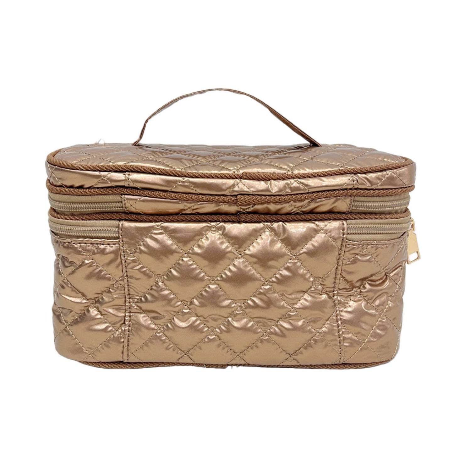 Cosmetic Diamond Glambox Makeup Bag Copper Penny 