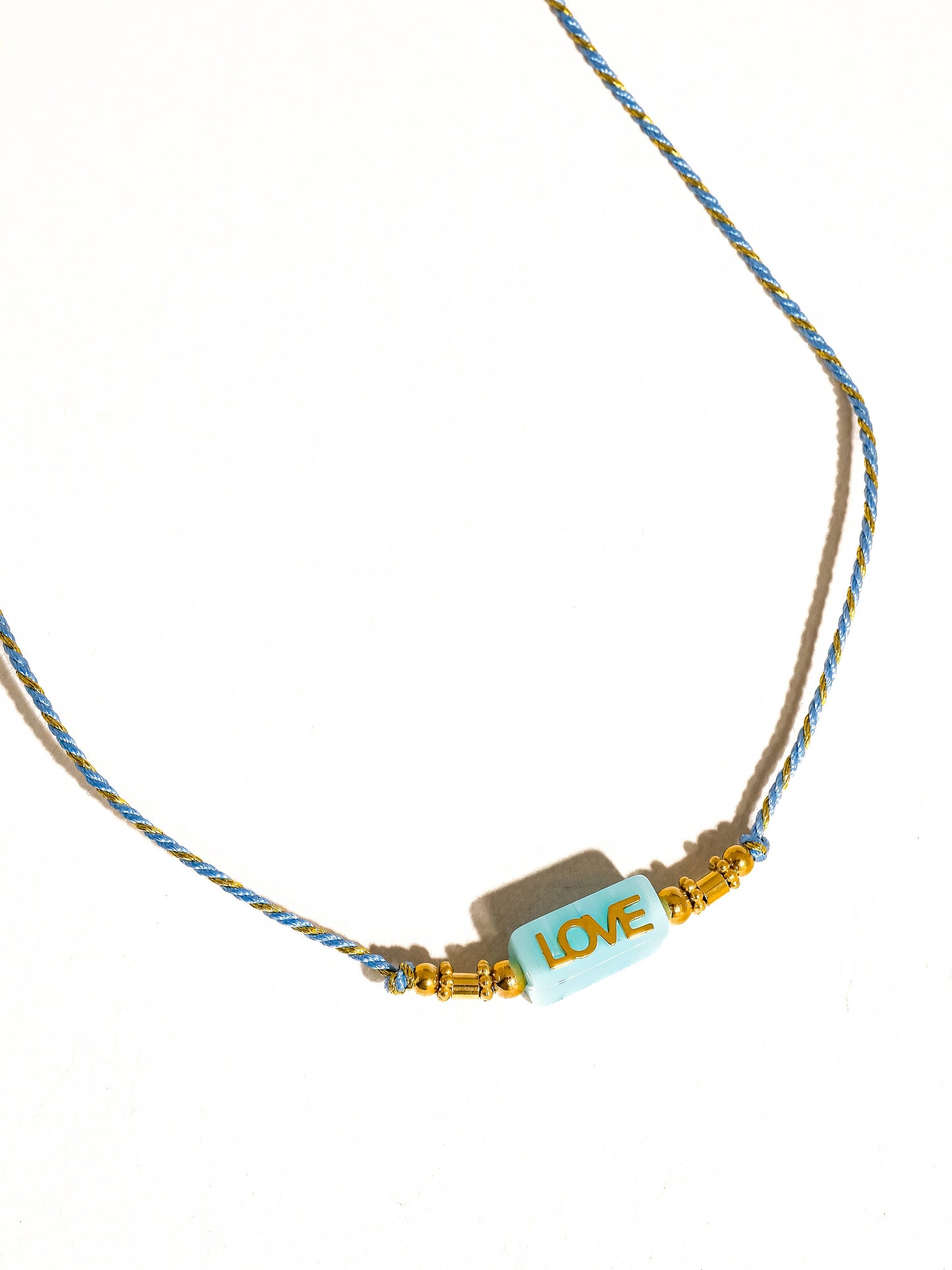 Sansa 18K Gold Non-Tarnish Love Rope Necklace