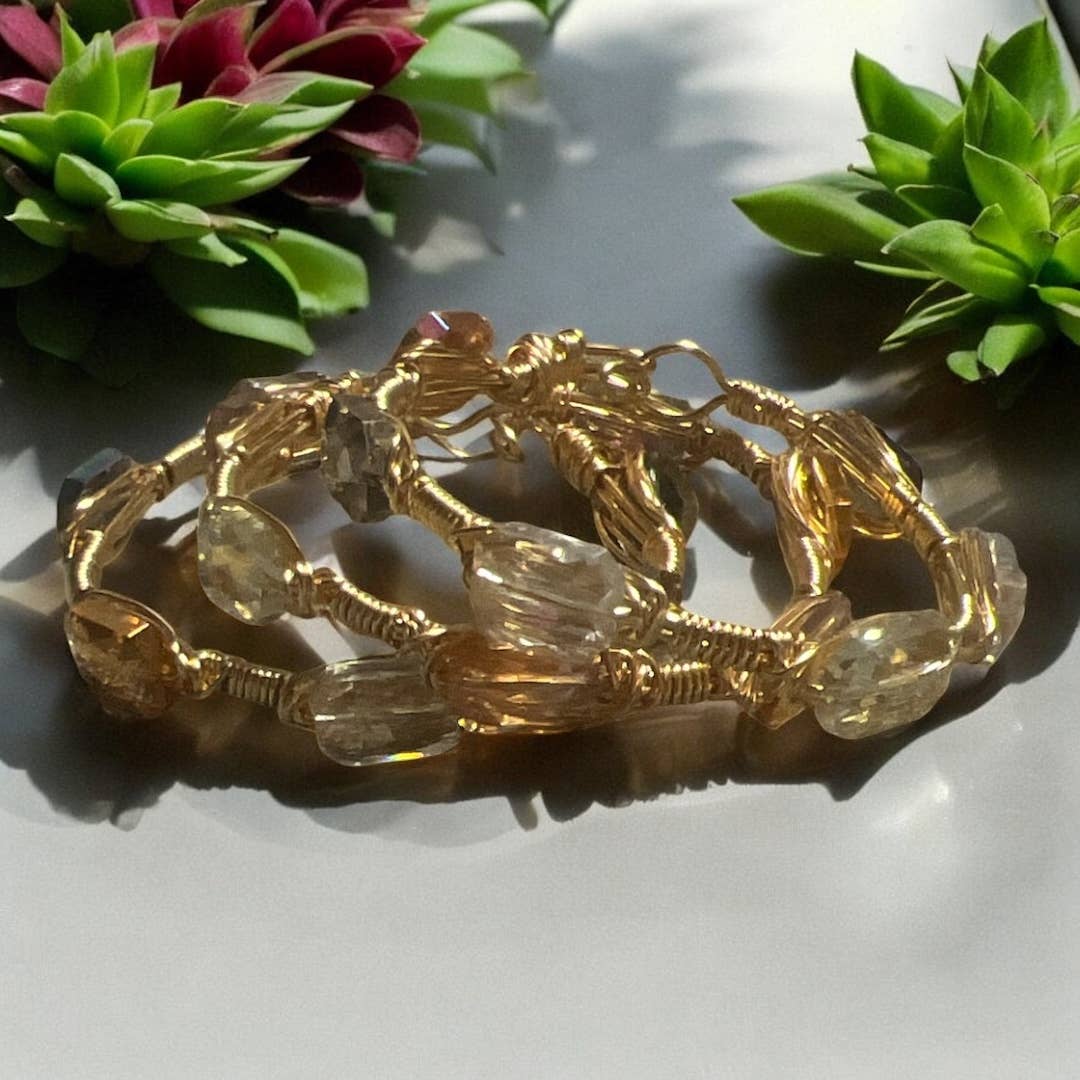 Colorful Crystal Bangles