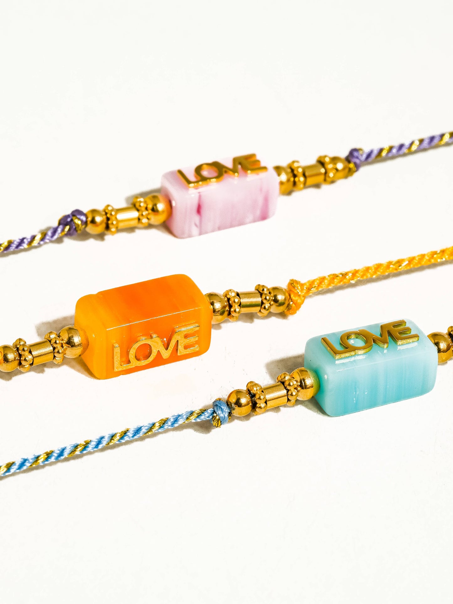 Sunkiss 18K Gold Non-Tarnish Love Braided Bracelet