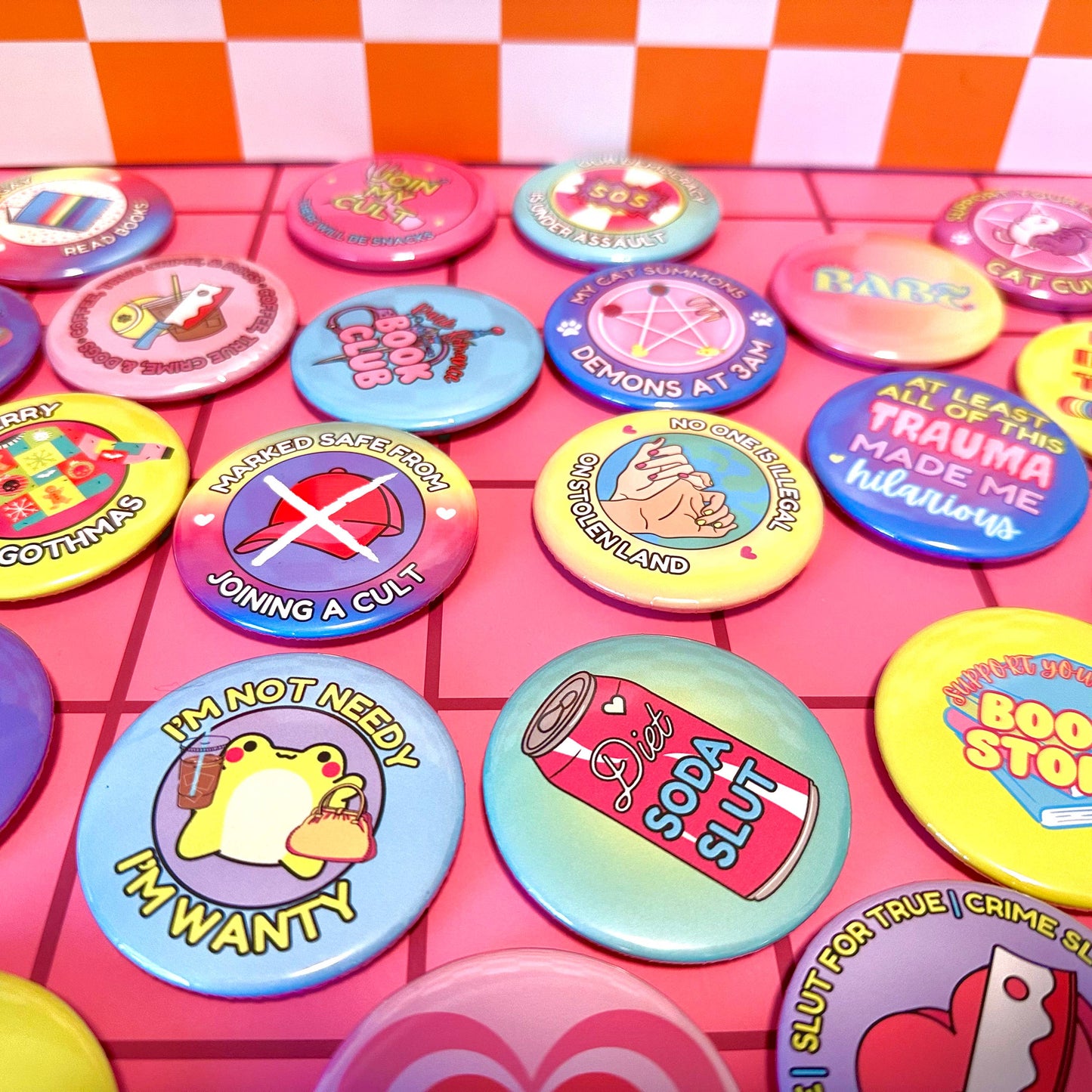 CUSTOM LOGO Button Pin Pinback Button