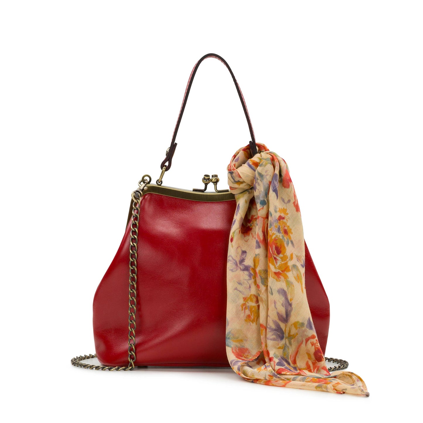 Patricia Nash Laureana Frame Satchel with Scarf