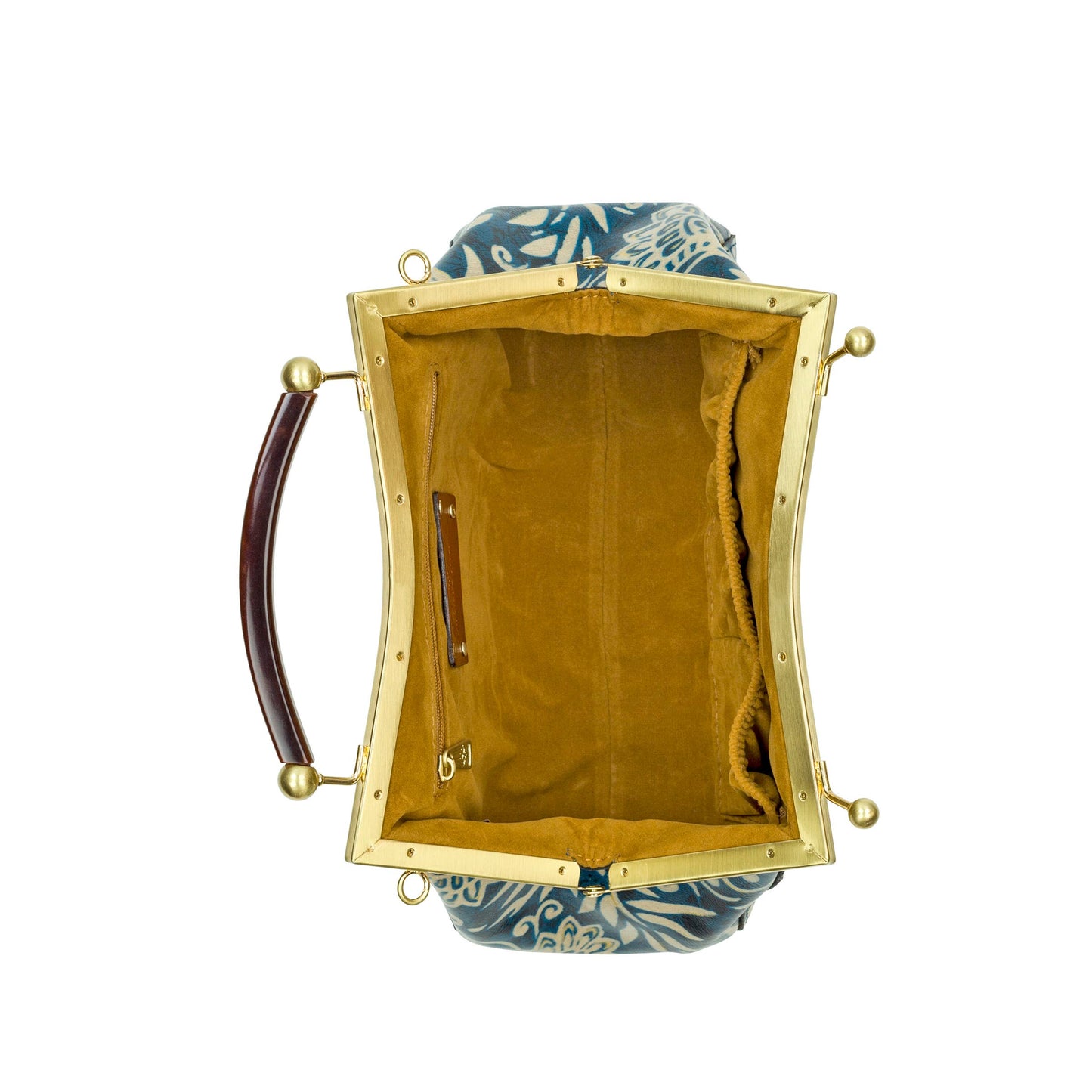 Patricia Nash Kelmscott Frame Satchel - Greek Floral