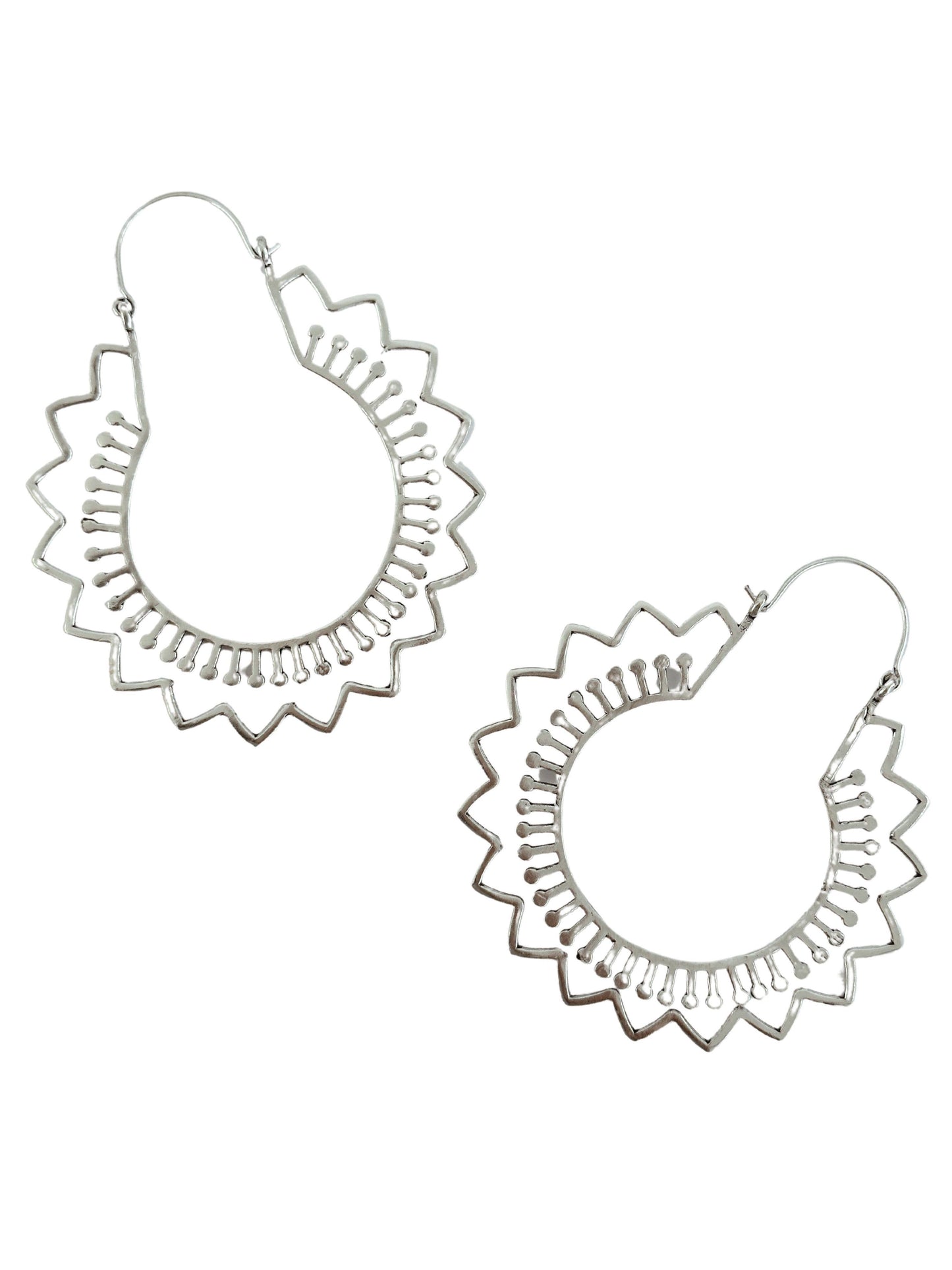 Juhi Silver Hoop